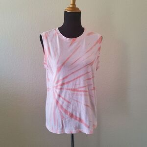 Michael Stars Tie Dye Jersey Knit Tank Top Size M New